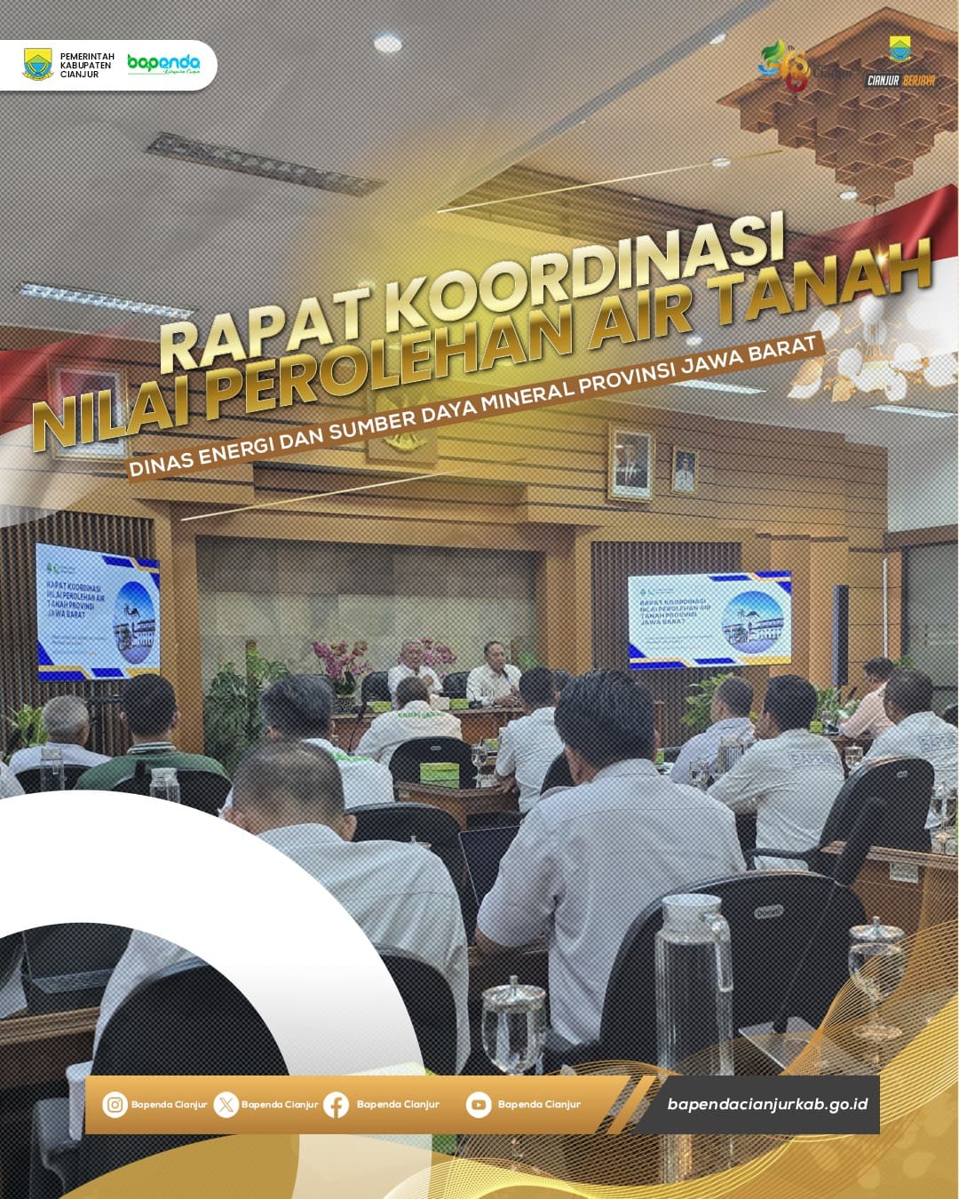 RAPAT KOORDINASI OPTIMALISASI PENETAPAN PEROLEHAN AIR TANAH (NPA)
